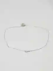 Серебряный цепочка с подвеской "Сердечко"
