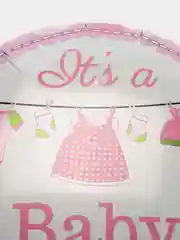 Розовый фольгированный шар "Its a..."