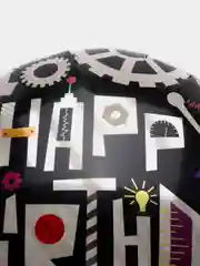 Черный фольгированный шар "Details of happiness"