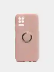 Бежевый чехол для Huawei P40 Lite, с кольцом-держателем