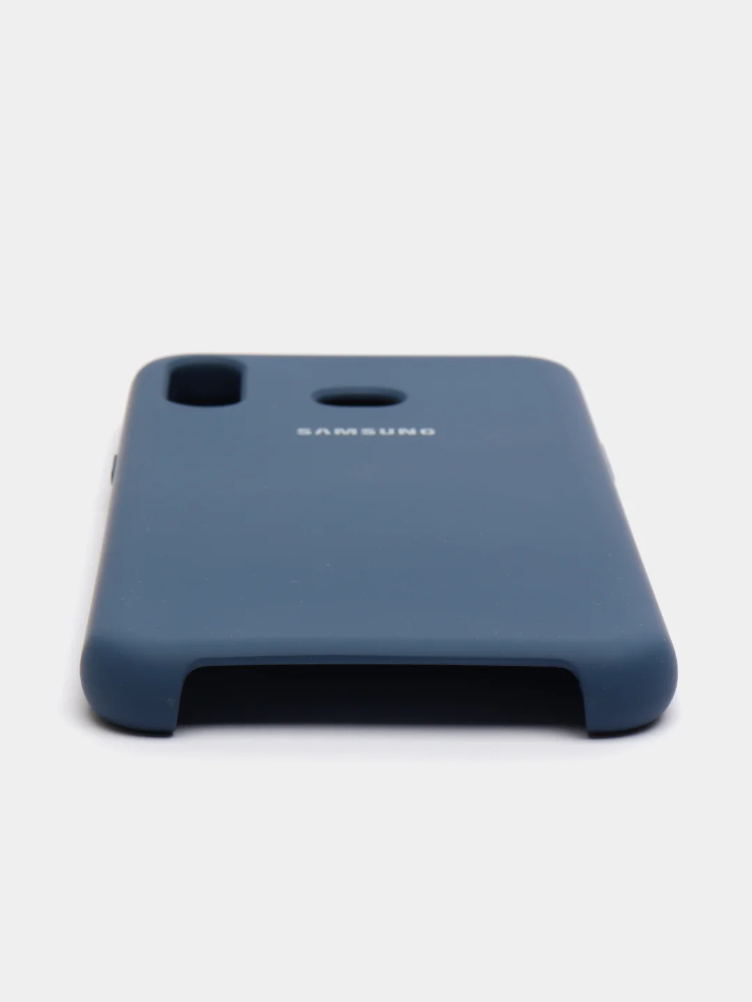 Темно-синий чехол силиконовый Silicone Cover Case для Samsung Galaxy A6S, M20