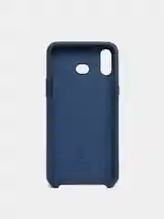 Темно-синий чехол силиконовый Silicone Cover Case для Samsung Galaxy A6S, M20