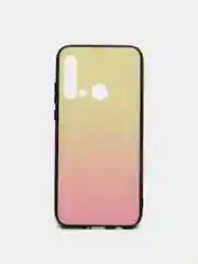 Желтый чехол градиент на Huawei P20 lite 2019 / Nova 5i с закаленным стеклом, 7 цветов, mobios