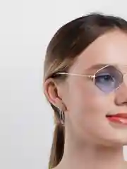 Ледяной солнцезащитные очки, унисекс, шестиугольной формы