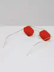 Алый солнцезащитные очки, в форме ромба