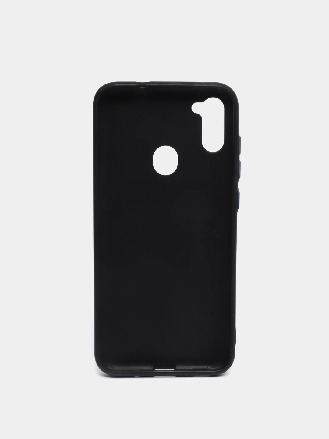Синий чехол для Samsung A11 (Самсунг A11) матовый с защитой камеры