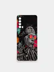 Угольный чехол Huawei P Smart 2021, Хуавей П Смарт 2021 силиконовый, с рисунком