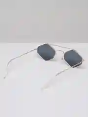 Угольный солнцезащитные очки, унисекс, шестиугольной формы