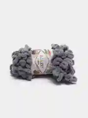 Серый металлик пряжа Alize puffy петельки
