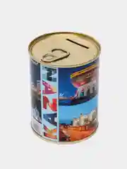 Копилка для денег, монет и купюр "Копим на путешествие в Казань"