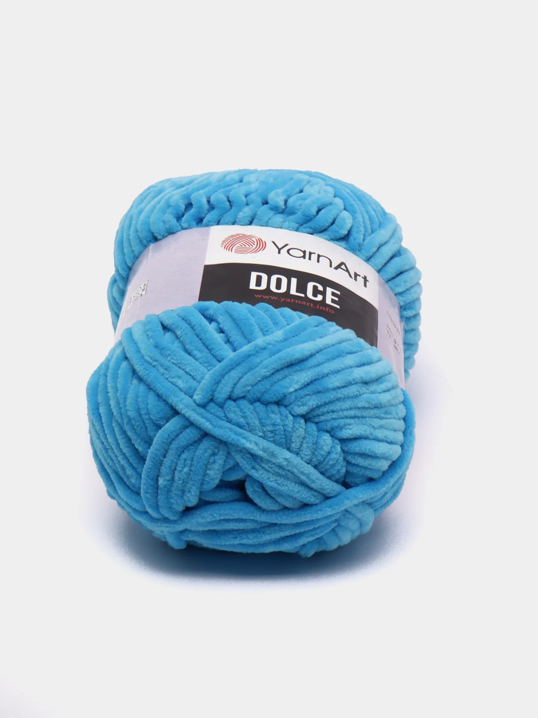Голубой пряжа плюшевая YarnArt Dolce (ЯрнАрт Дольче)