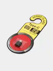 Черный адаптер переходник с USB Type - C (вход) на OTG USB 3.0 (выход) c MicroUSB на USB