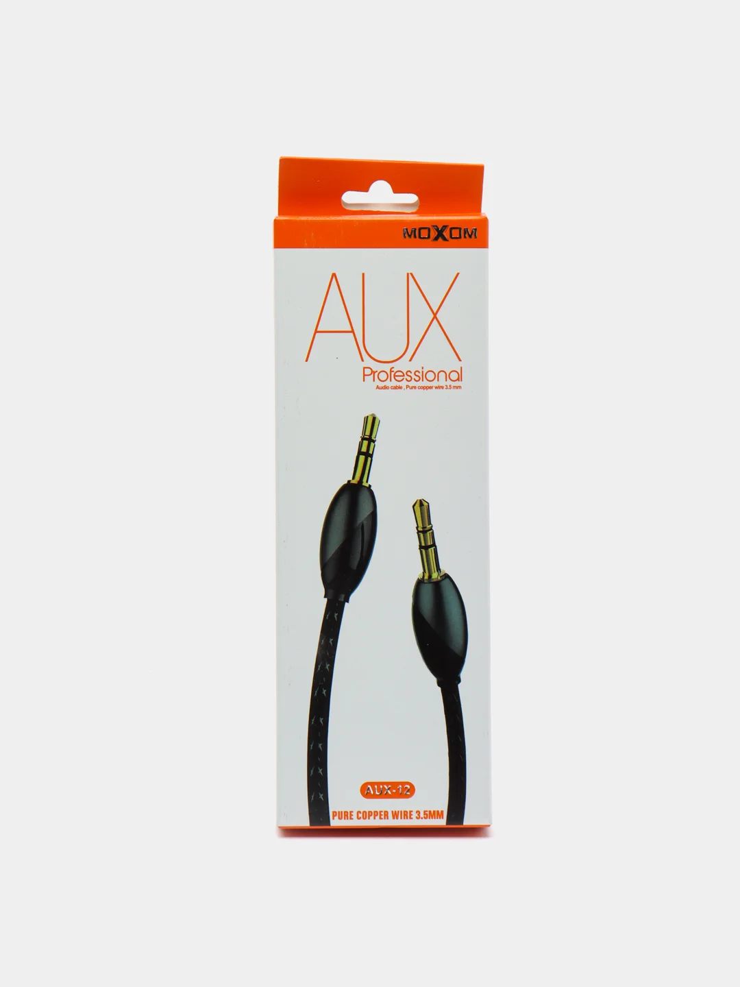 Кабель AUX MOXOM 12, резина, 1 м