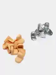 Карамельный уголок крепёжный, с пластиковой крышкой, 20 х 20, 10 штук
