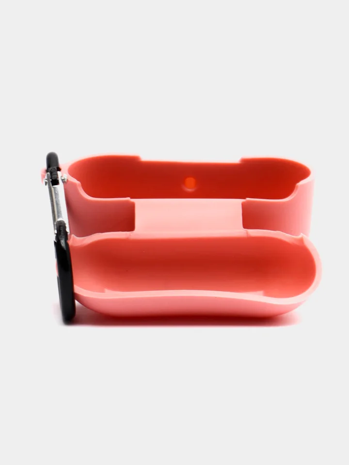 Розовый силиконовый чехол для наушников Apple Airpods Pro