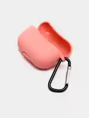 Розовый силиконовый чехол для наушников Apple Airpods Pro