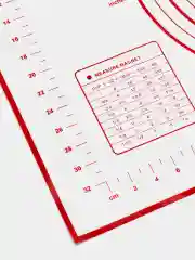 Красный коврик силиконовый для теста и выпечки