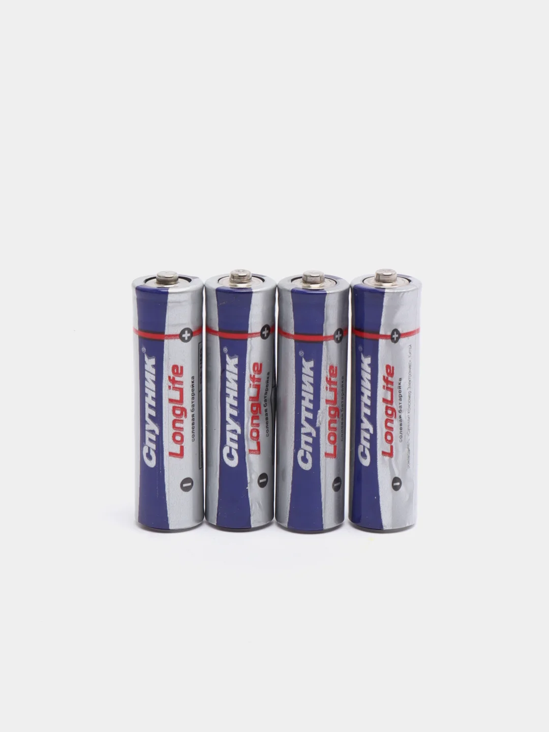 Батарейка AA, ААА Спутник, R6 Long life, 4 штуки