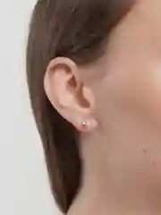 Белый классические серьги-гвоздики с цирконием Xuping