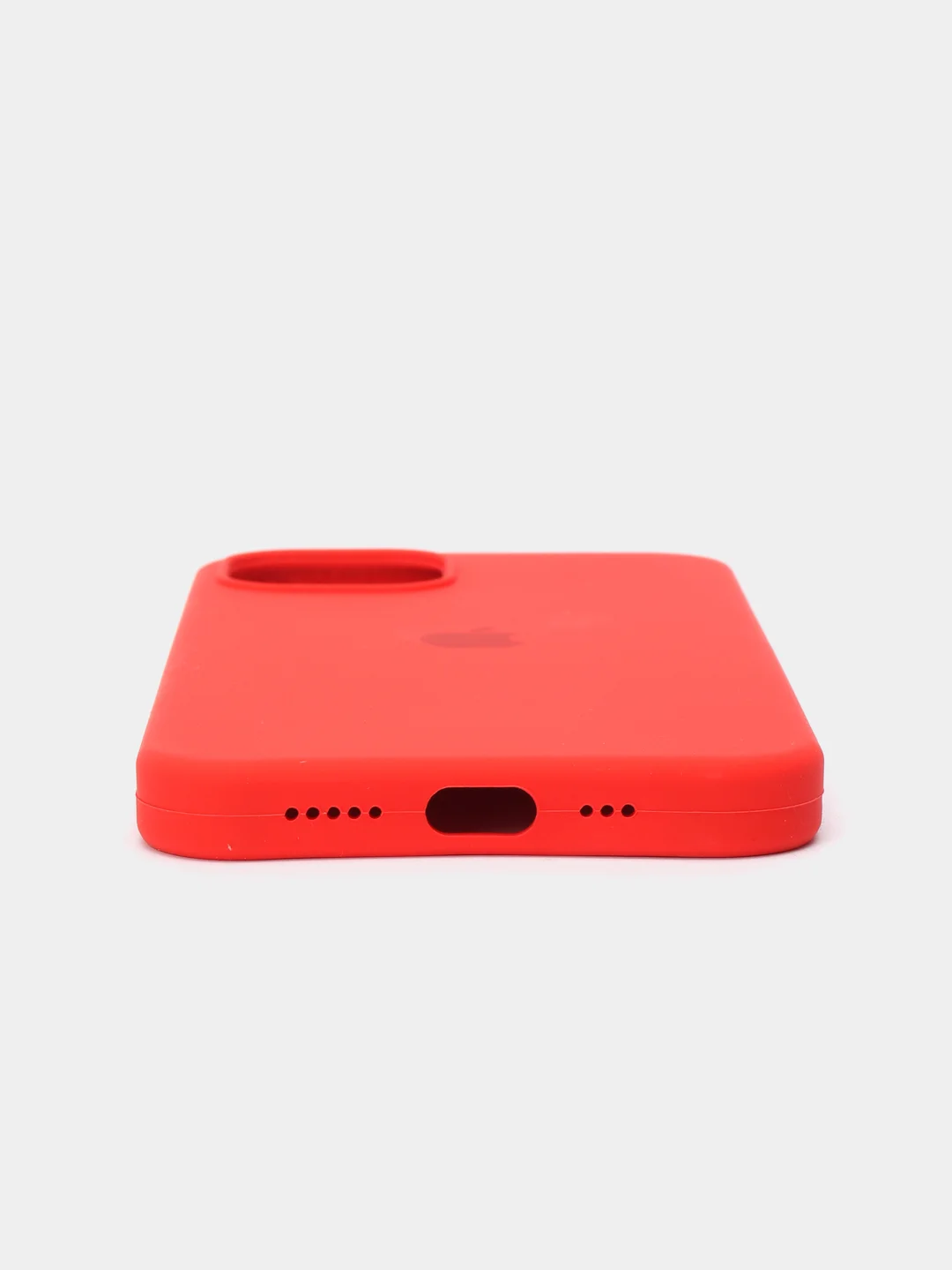 Красный чехол силиконовый для iPhone 13, 13 Pro, 13 Pro Max, с закрытым низом