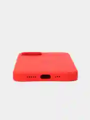 Красный чехол силиконовый для iPhone 13, 13 Pro, 13 Pro Max, с закрытым низом