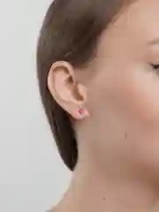 Розовый серьги-гвоздики Swarovski Xuping