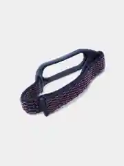 Индиго ремешок на липучке для Xiaomi Mi Band 3, 4, 5, 6, 7 Сяоми Ми Банд