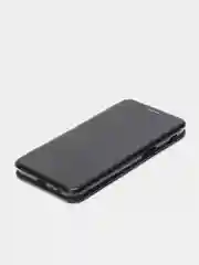 Черный чехол книжка на Samsung Galaxy J6+ / J6 Plus, Самсунг Галакси Джи6+ / Джи6 Плюс