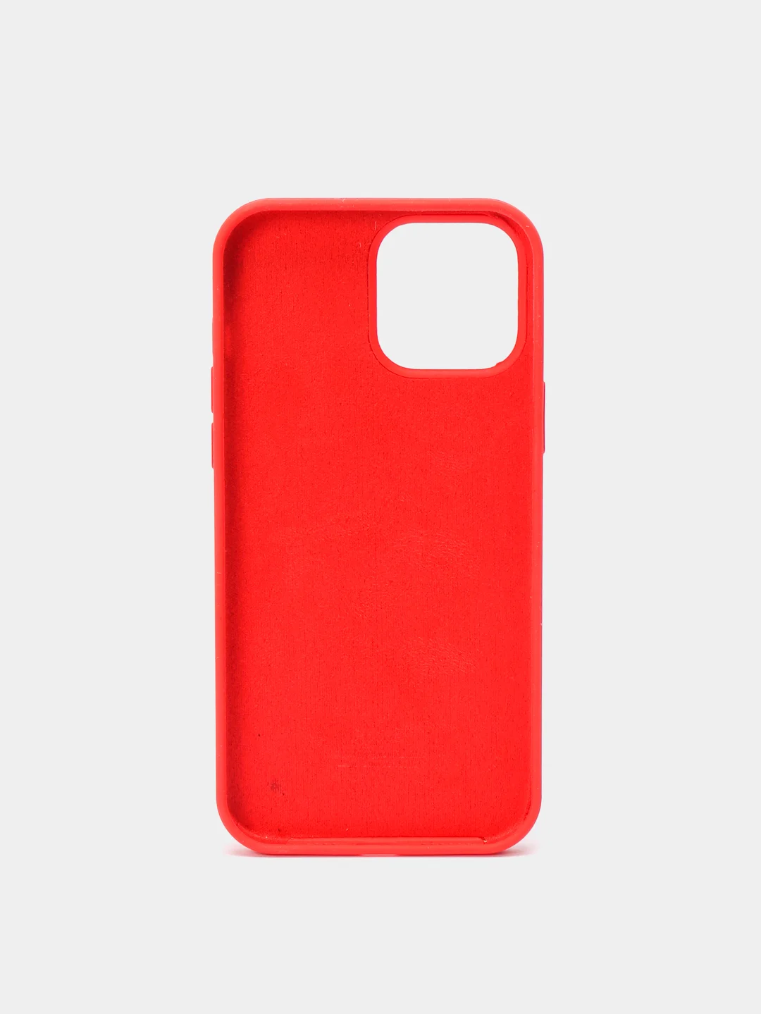 Красный чехол силиконовый для iPhone 13, 13 Pro, 13 Pro Max, с закрытым низом