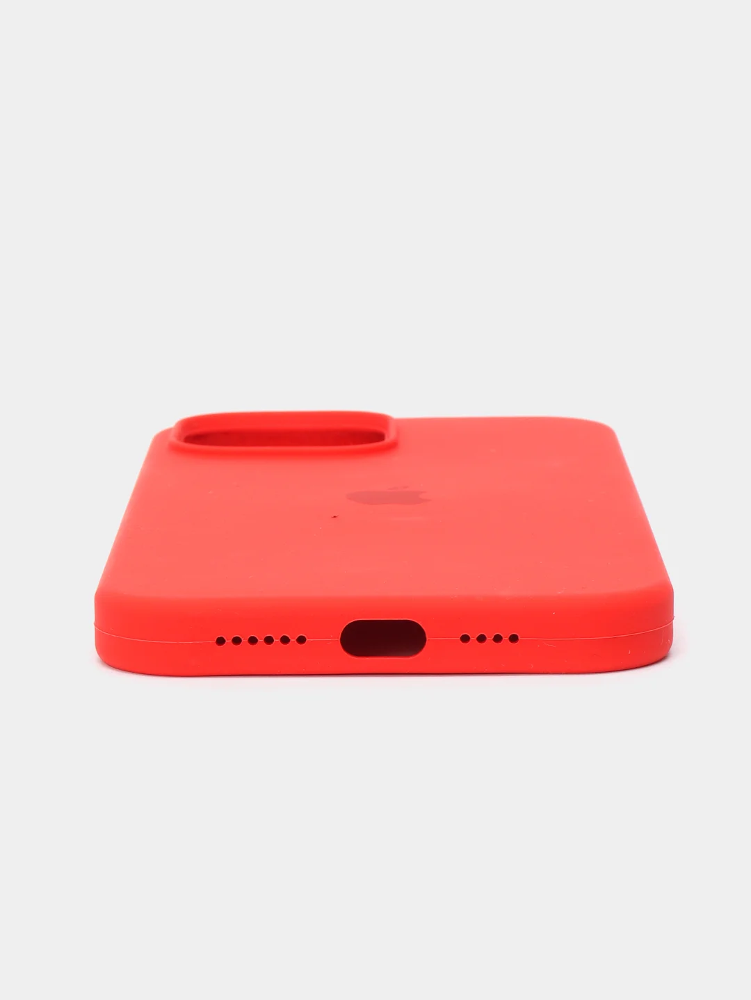 Красный чехол силиконовый для iPhone 13, 13 Pro, 13 Pro Max, с закрытым низом