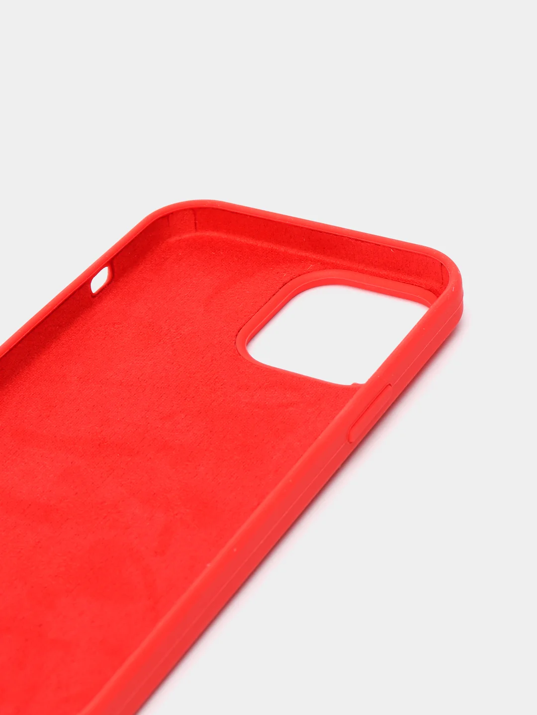 Красный чехол силиконовый для iPhone 13, 13 Pro, 13 Pro Max, с закрытым низом
