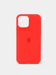 Красный чехол силиконовый для iPhone 13, 13 Pro, 13 Pro Max, с закрытым низом