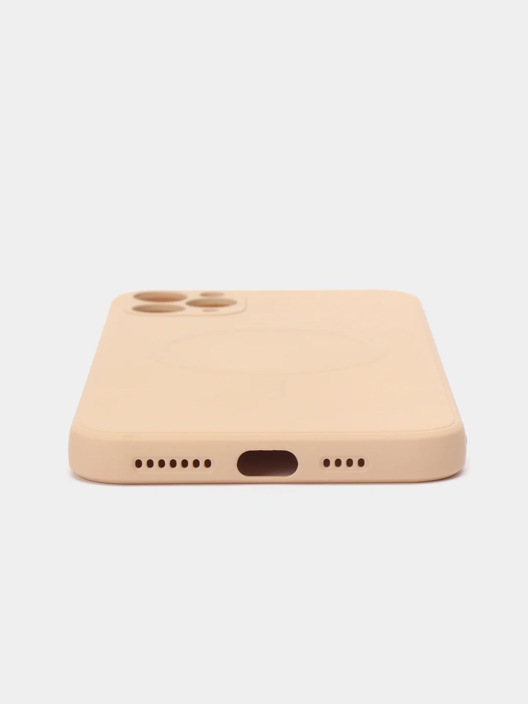 Бежевый чехол Soft Touch silicone case с магнитом MagSafe для iPhone 11, 11Pro, 11Pro Max