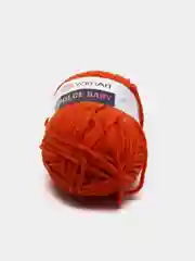 Оранжевый пряжа плюшевая YarnArt "Dolce Baby", 100% микрополиэстер, 50 г, 85 м