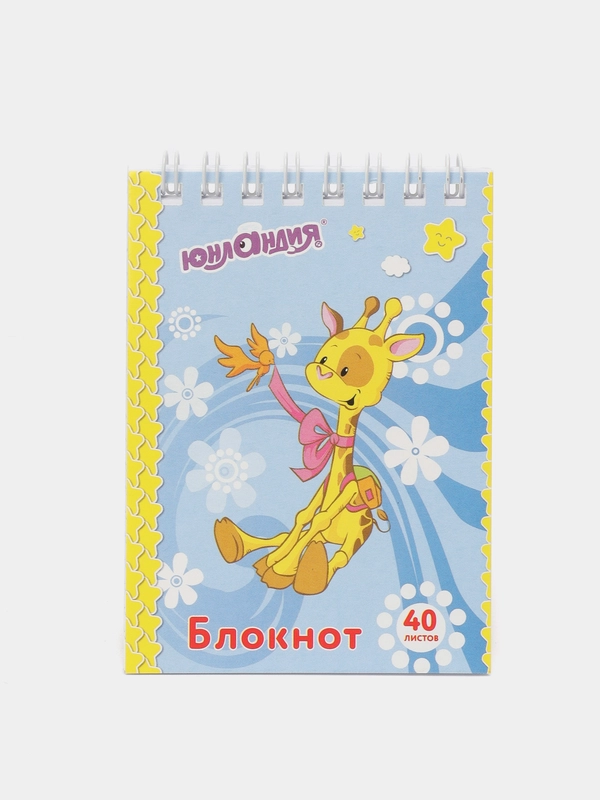 Блокнот А7 "Мультяшки", в клетку, 40 листов