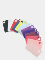 Голубой silicone Case чехол для iPhone 7 8 Plus, SE, XR, 11 Pro Max, 12 Pro Max без Logo