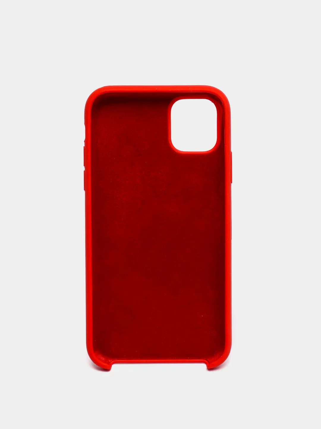Красный silicone Case чехол для iPhone 7 8 Plus, SE, XR, 11 Pro Max, 12 Pro Max без Logo