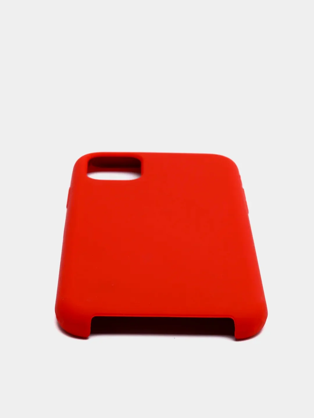 Красный silicone Case чехол для iPhone 7 8 Plus, SE, XR, 11 Pro Max, 12 Pro Max без Logo