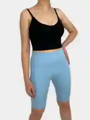 Голубой велосипедки спортивные женские, велосипедки короткие