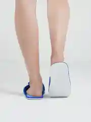 Синий тапочки домашние женские открытые