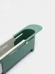 Зеленый телескопическая полка для раковины