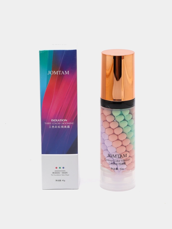 Основа под макияж Jomtam, трёхцветная, 40 г
