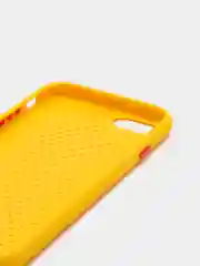 Желтый чехол силиконовый с перфорацией для Айфон  iPhone 11 /11 Pro / 11 Pro Max / 12