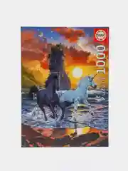 Пазл 1000 деталей  "Единороги на пляже"