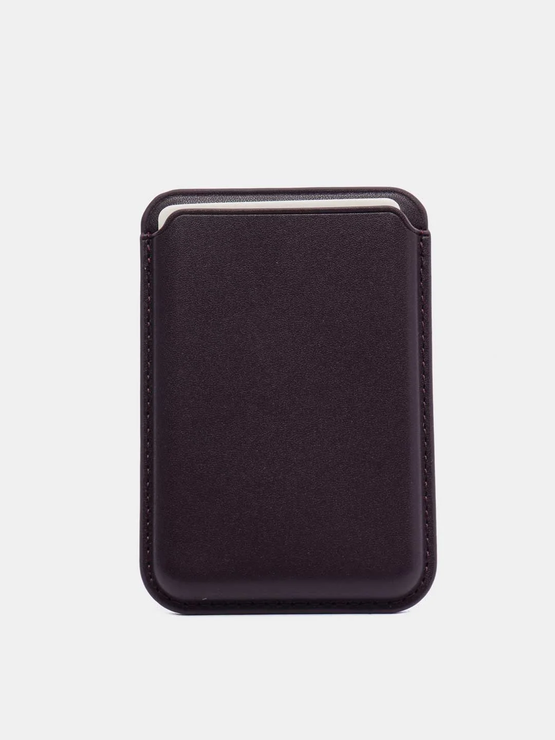Фиолетовый картхолдер на магнитах MagSafe Leather Wallet iPhone