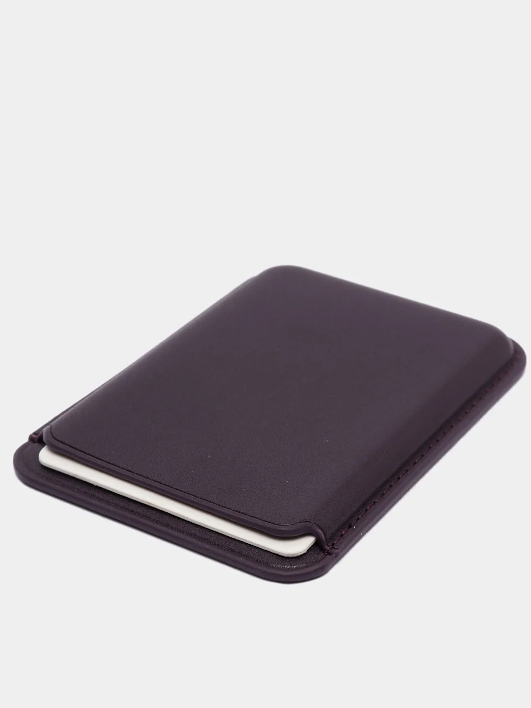 Фиолетовый картхолдер на магнитах MagSafe Leather Wallet iPhone