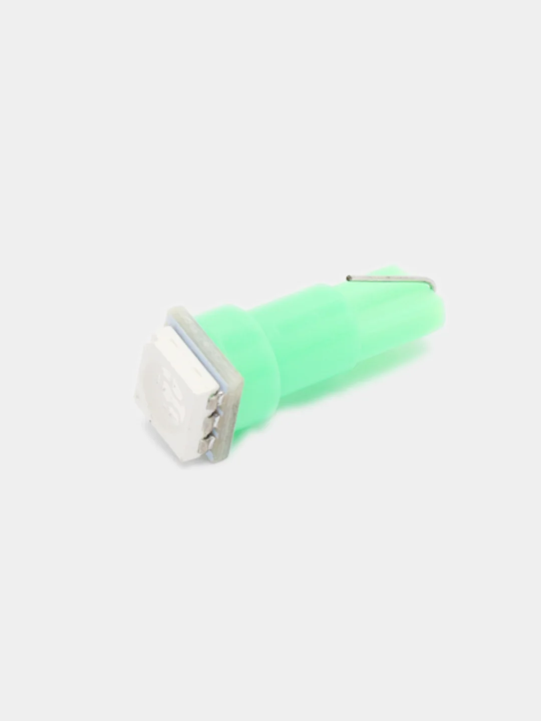 Зеленый лампа автомобильная LED, автолампа светодиодная, разноцветная T5 W2 х 4,6d