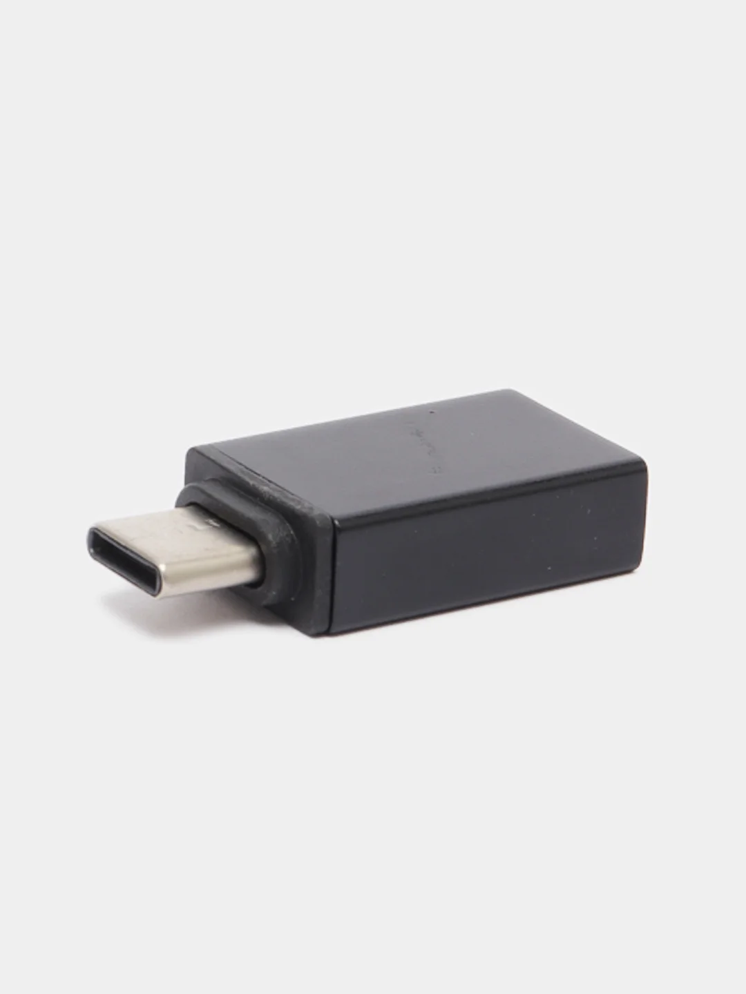 Угольный адаптер переходник с USB Type - C (вход) на OTG USB 3.0 (выход) c MicroUSB на USB