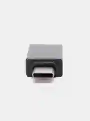 Угольный адаптер переходник с USB Type - C (вход) на OTG USB 3.0 (выход) c MicroUSB на USB