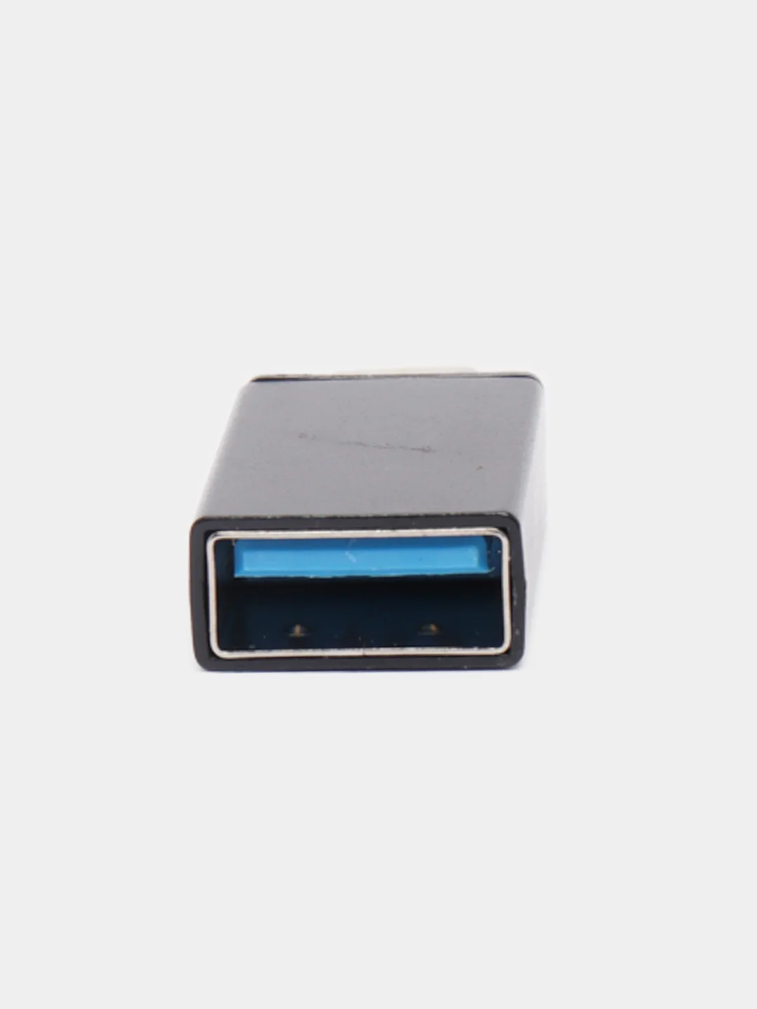 Угольный адаптер переходник с USB Type - C (вход) на OTG USB 3.0 (выход) c MicroUSB на USB
